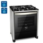 Fogão de Piso Fischer 5 Bocas TC Gran Chef com Grill Preto e Inox  220 Volts.jpg