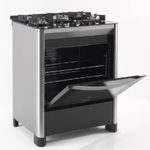 Fogão de Piso Fischer 5 Bocas TC Gran Chef com Grill Preto e Inox  220 Volts - 2.jpg