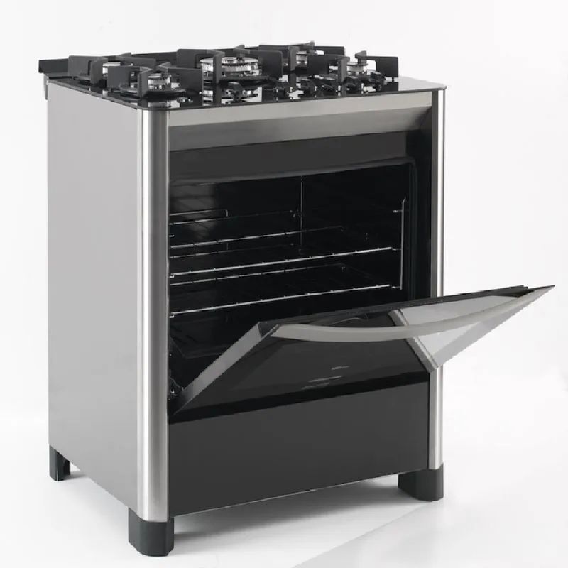 Fogão de Piso Fischer 5 Bocas TC Gran Chef com Grill Preto e Inox  220 Volts - 2.jpg