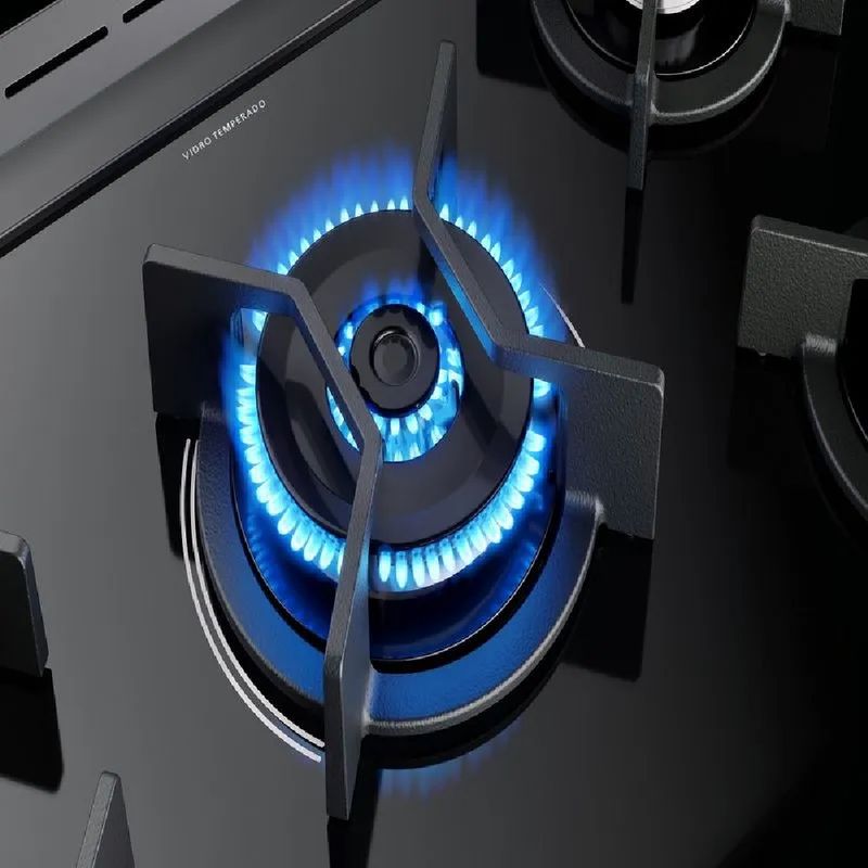 Fogão de Piso Fischer 5 Bocas TC Gran Chef com Grill Preto e Inox  220 Volts - 4.jpg