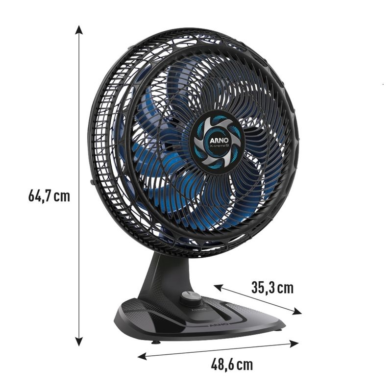 Ventilador-de-Mesa-40cm-Arno-X-Treme-9-VE90-Preto-127-Volts