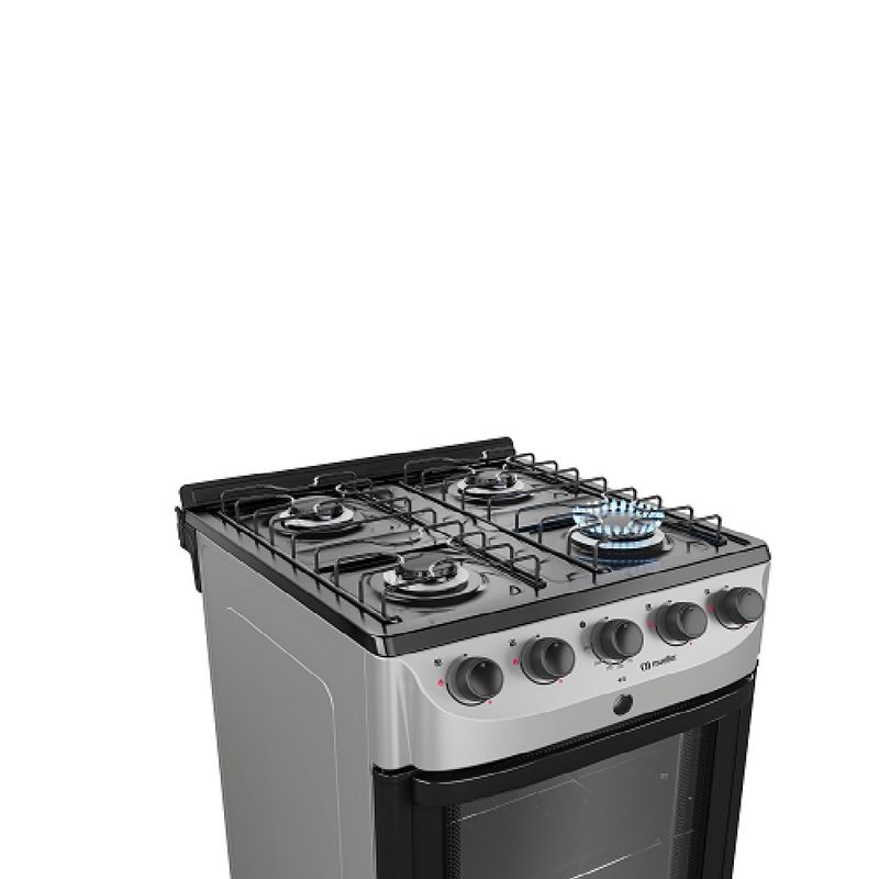Fogão de Piso Mueller 4 Bocas Mesa Esmaltada Titanium MFI4BC Bivolt - 3.jpg
