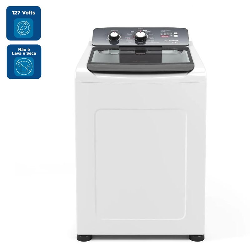 Lavadora de Roupa Automática Mueller 17Kg com Ultracentrifugação e Ciclo Rápido Branca MLA17 127 Volts.jpg