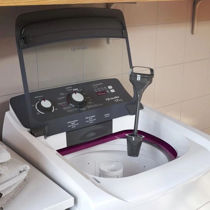 Lavadora de Roupa Automática Mueller 17Kg com Ultracentrifugação e Ciclo Rápido Branca MLA17 127 Volts - 15.jpg