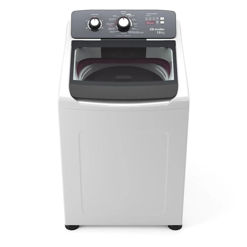 Lavadora de Roupa Automática Mueller 15Kg Ultracentrifugação e Ciclo Rápido Branca MLA15 127 Volts - 2.jpg