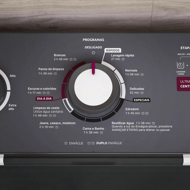 Lavadora de Roupa Automática Mueller 15Kg Ultracentrifugação e Ciclo Rápido Branca MLA15 127 Volts - 8.jpg
