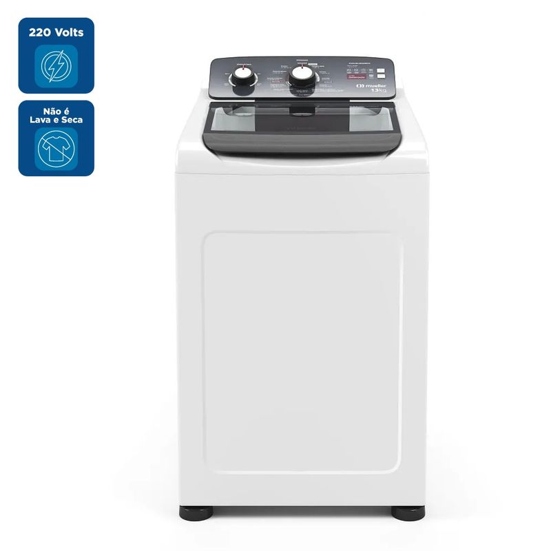 Lavadora de Roupas Automática Mueller 13Kg Ultracentrifugação e Ciclo Rápido Branca MLA13 220 Volts.jpg