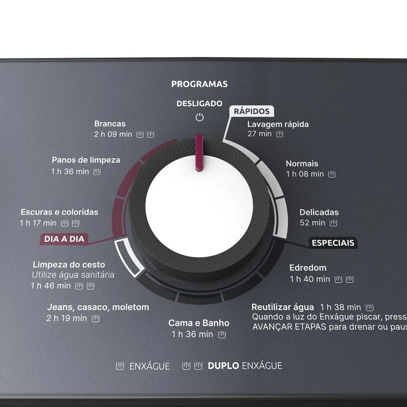 Lavadora de Roupas Automática Mueller 13Kg Ultracentrifugação e Ciclo Rápido Branca MLA13 220 Volts - 7.jpg