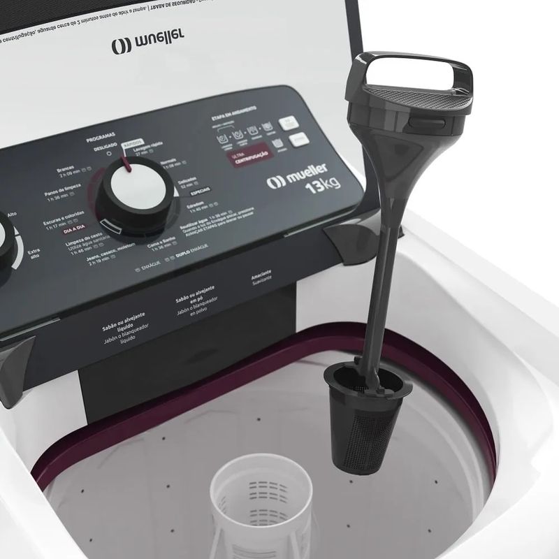 Lavadora de Roupas Automática Mueller 13Kg Ultracentrifugação e Ciclo Rápido Branca MLA13 220 Volts - 10.jpg