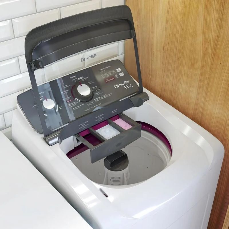 Lavadora de Roupas Automática Mueller 13Kg Ultracentrifugação e Ciclo Rápido Branca MLA13 220 Volts - 13.jpg