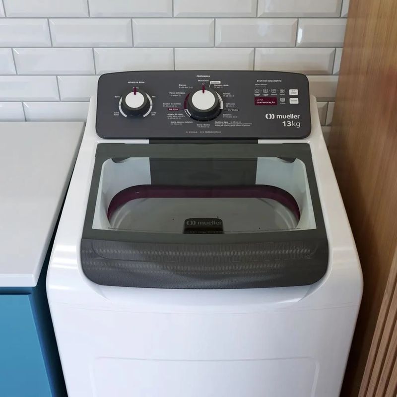 Lavadora de Roupas Automática Mueller 13Kg Ultracentrifugação e Ciclo Rápido Branca MLA13 220 Volts - 14.jpg