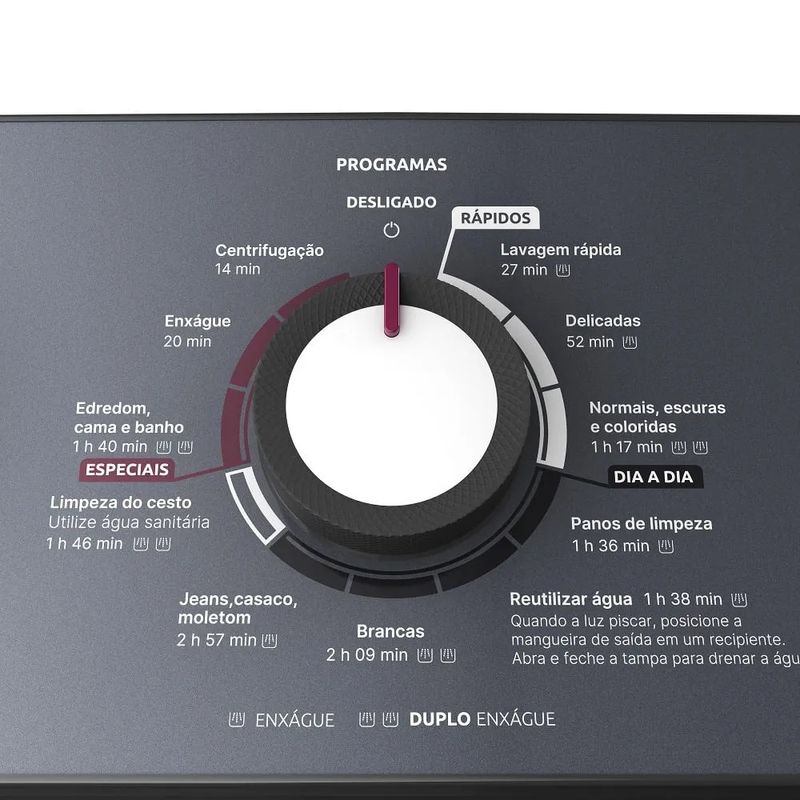 Lavadora de Roupa Automática Mueller 11Kg Ciclo Rápido Branca MLA11 220 Volts - 7.jpg