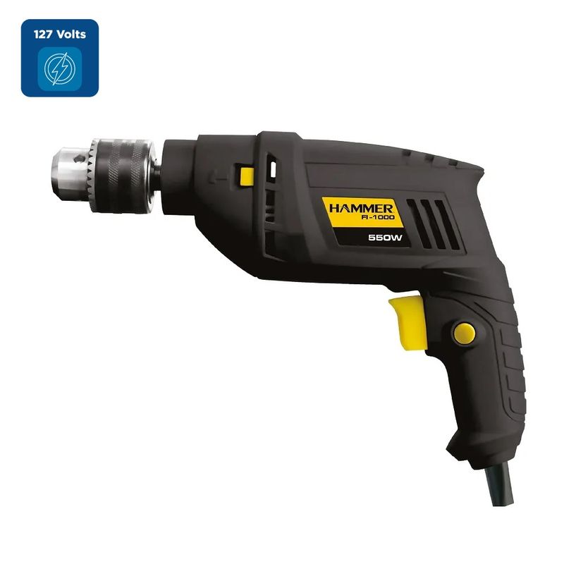 Furadeira-Eletrica-de-Impacto-Hammer-550W-Preta-FI-1000--127-Volts-jpg