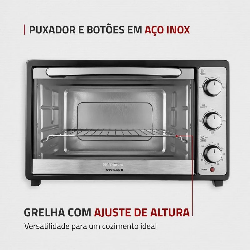 Forno Elétrico Mondial 52 Litros Grand Family II Preto FR52 127 Volts -2.jpg