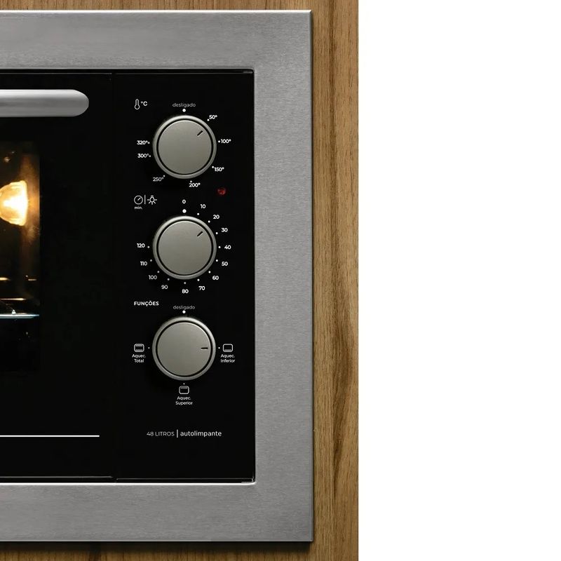 Forno de Elétrico de Embutir Fischer 48 Litros Fit Line Inox 127 Volts - 3.jpg