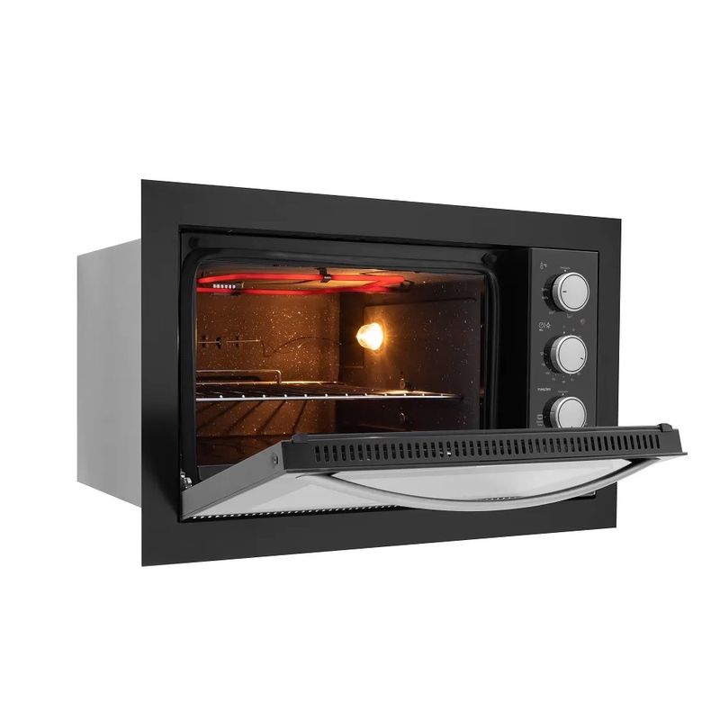 Forno de Embutir Fischer 48 Litros Fit Line Preto 220 Volts - 2.jpg