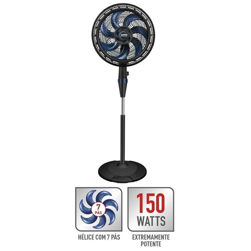 Ventilador-de-Coluna-Arno-40cm-X-Treme-7-Preto---220-Volts