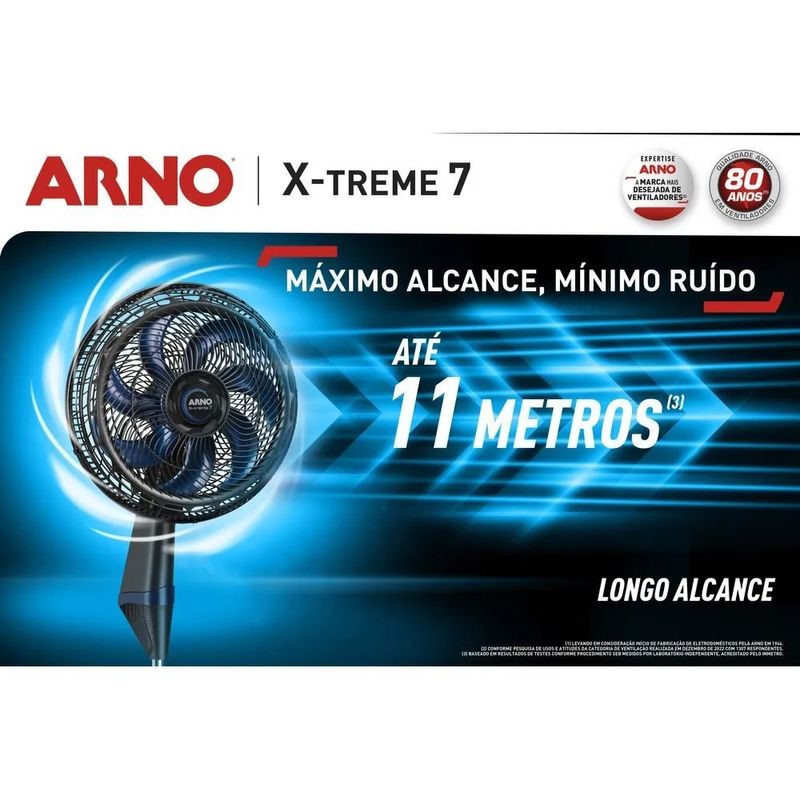 Ventilador-de-Coluna-Arno-40cm-X-Treme-7-Preto---220-Volts
