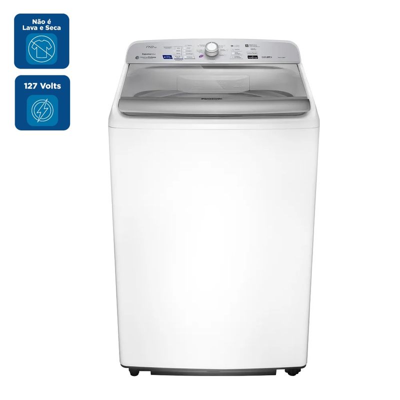 Lavadora de Roupas Panasonic 17Kg Branca NAF170B7WA 127 Volts.jpg