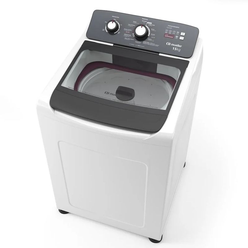 Lavadora de Roupa Automática Mueller 15Kg Ultracentrifugação e Ciclo Rápido Branca MLA15 220 Volts - 3.jpg