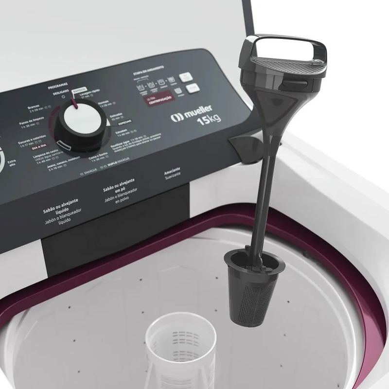 Lavadora de Roupa Automática Mueller 15Kg Ultracentrifugação e Ciclo Rápido Branca MLA15 220 Volts - 10.jpg