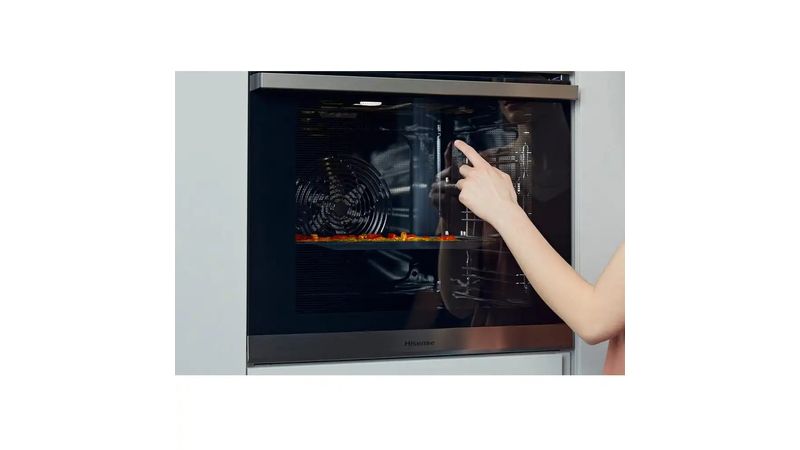 Forno Elétrico de Embutir Hisense 84 Litros Preto e Inox - 220