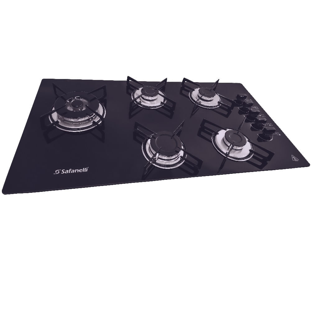 Cooktop-Safanelli-5-Bocas-Tripla-Chama-Prime-Preto-TRI510---Bivolt