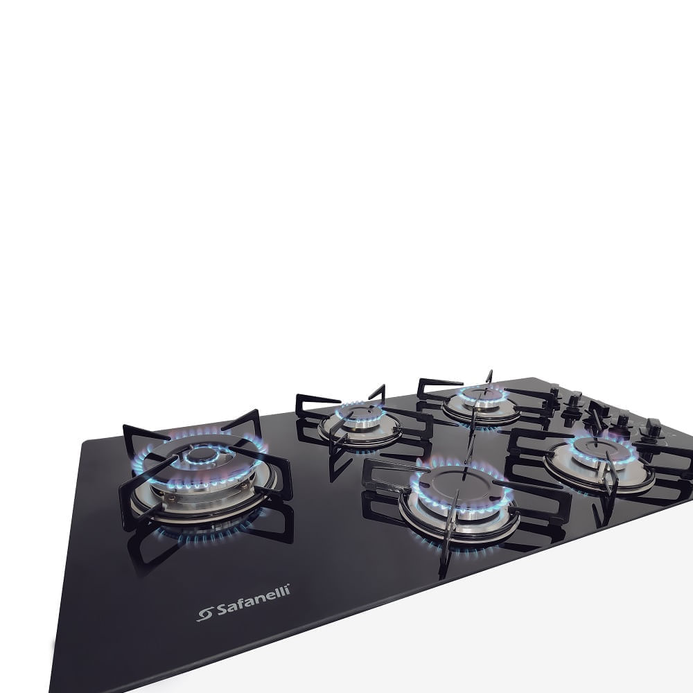 Cooktop-Safanelli-5-Bocas-Tripla-Chama-Prime-Preto-TRI510---Bivolt