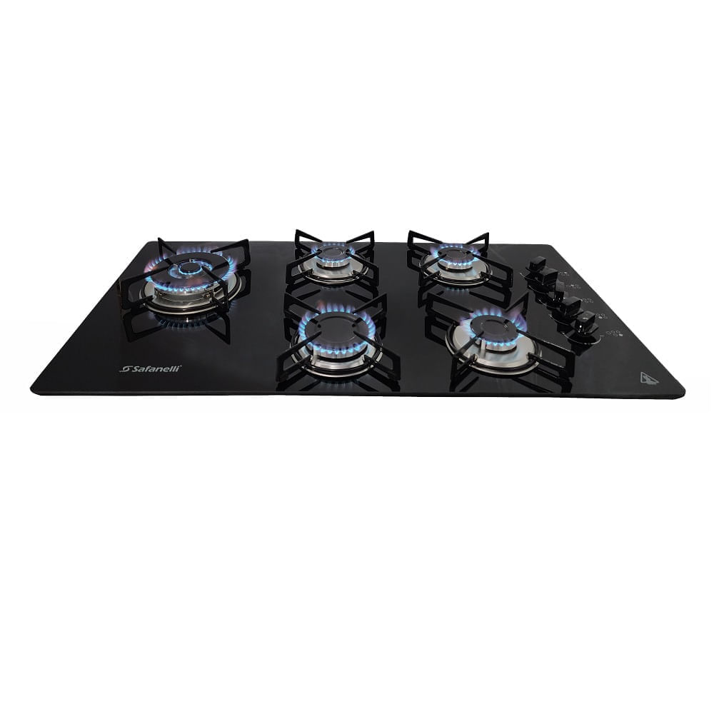 Cooktop-Safanelli-5-Bocas-Tripla-Chama-Prime-Preto-TRI510---Bivolt