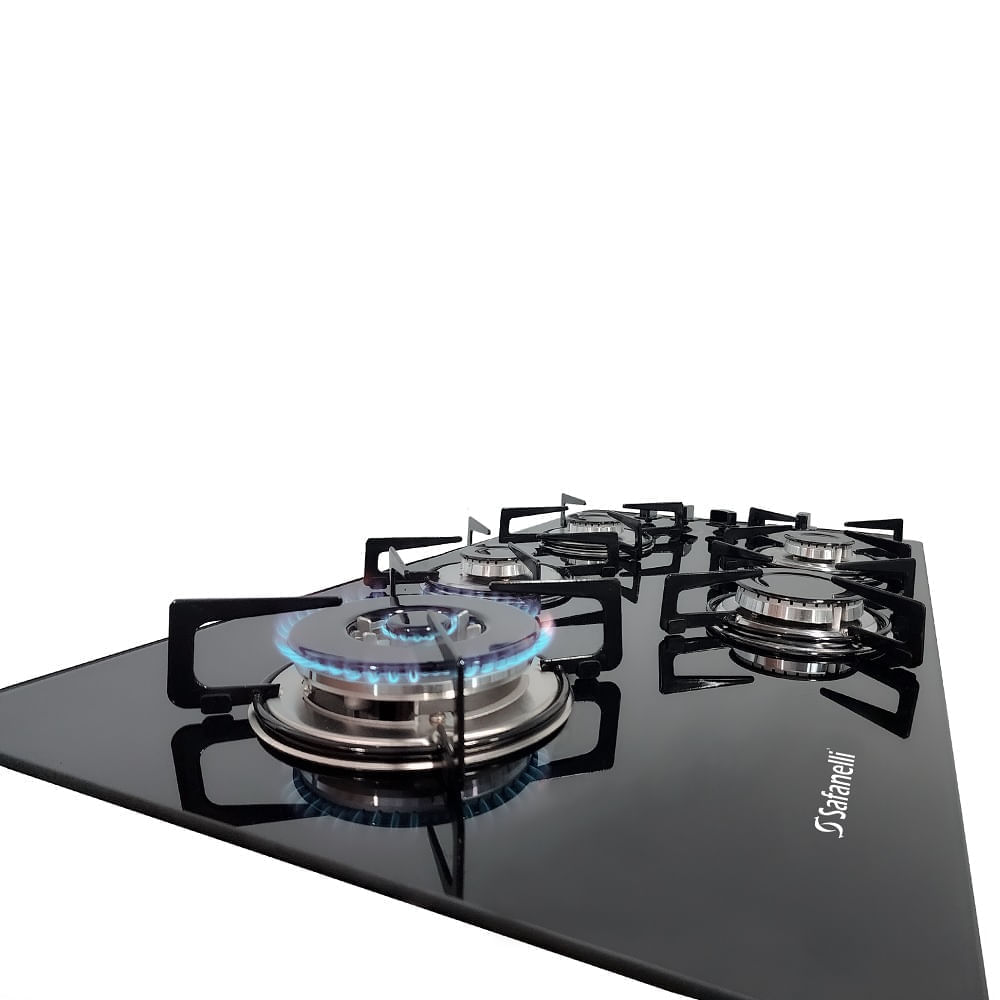 Cooktop-Safanelli-5-Bocas-Tripla-Chama-Prime-Preto-TRI510---Bivolt