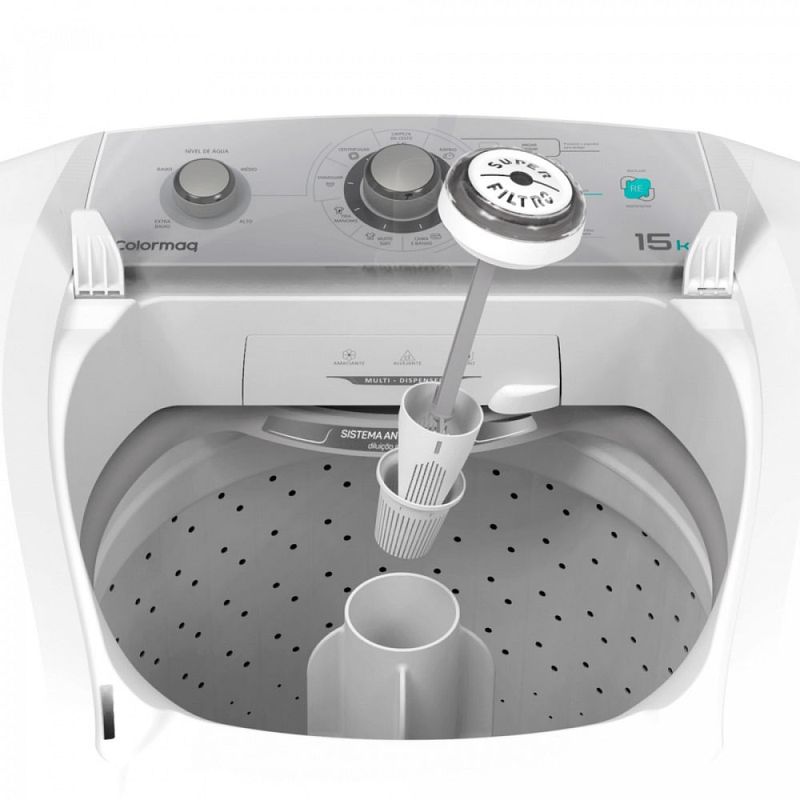 LavadoraColormaq15KgAutomaticaLCA15Branca220Volts