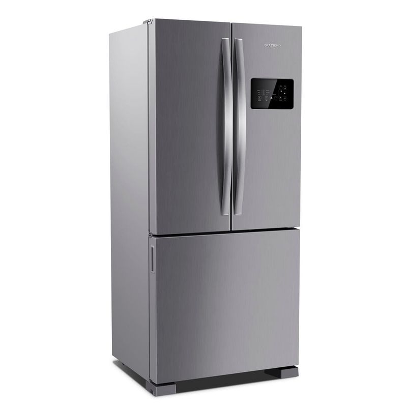 RefrigeradorBrastempFrostFreeFrenchDoor554LitrosInoxBRO85AK–127Volts