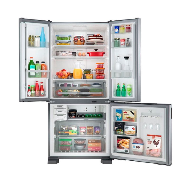 RefrigeradorBrastempFrostFreeFrenchDoor554LitrosInoxBRO85AK–127Volts