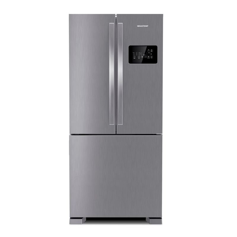 RefrigeradorBrastempFrostFreeFrenchDoor554LitrosInoxBRO85AK–220Volts