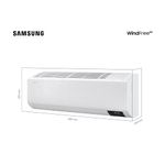 ArCondicionadoSplitInverterSamsungWindFreeSemVento12000BTUhFrioMonofasicoAR12AVHABWKNAZ–220Volts