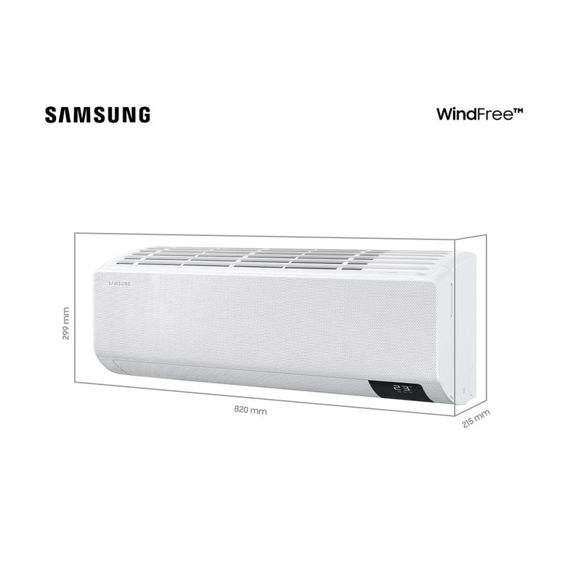 ArCondicionadoSplitInverterSamsungWindFreeSemVento12000BTUhFrioMonofasicoAR12AVHABWKNAZ–220Volts