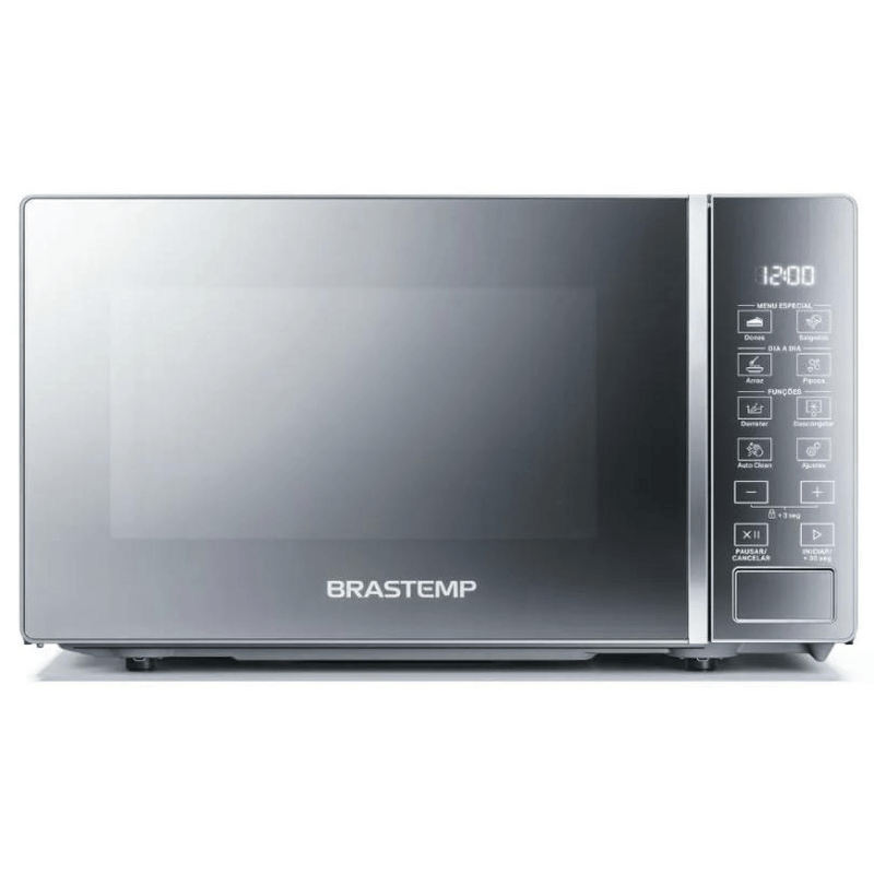 MicroondasBrastemp20LitroscomFuncoesPrepreparoInoxEspelhadoBMS20AR–127volts