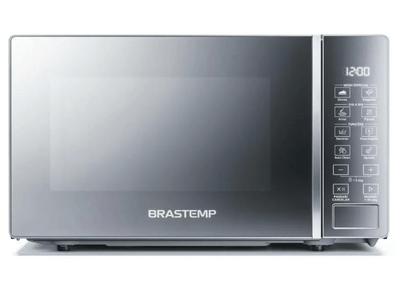 MicroondasBrastemp20LitroscomFuncoesPrepreparoInoxEspelhadoBMS20AR–127volts
