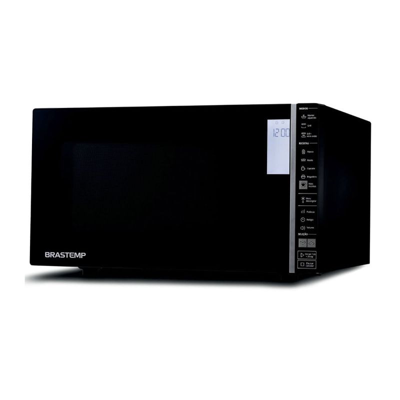 MicroondasBrastemp32LitroscomGrillePainelIntegradoPretoBMG45AE–127Volts