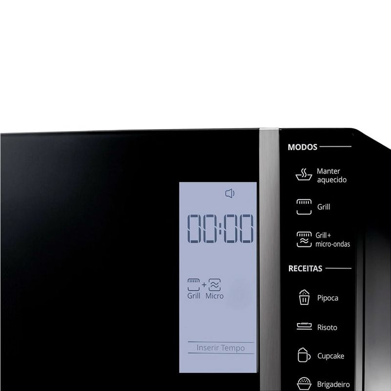 Micro-ondas-Brastemp-32-Litros-com-Grill-e-Painel-Integrado-Preto-BMG45AE-–-127-Volts