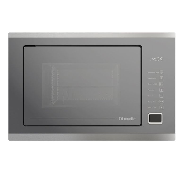 Micro-ondas-de-Embutir-Mueller-25-Litros-Inox-Espelhado-MMO0225G1---220-Volts