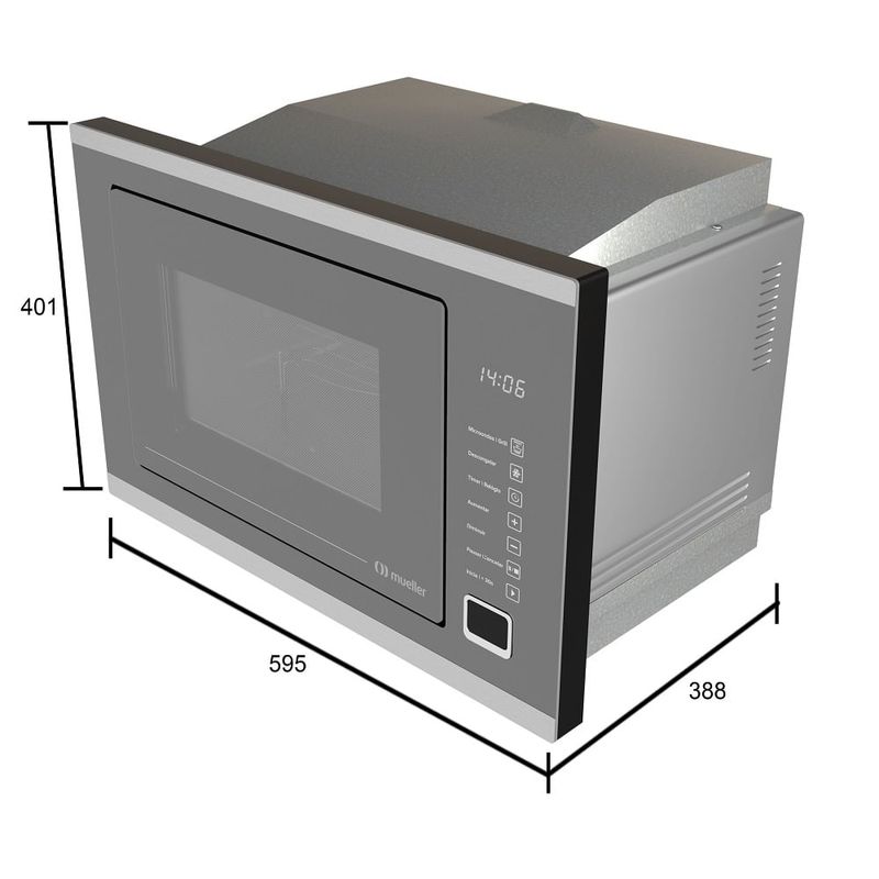 Micro-ondas-de-Embutir-Mueller-25-Litros-Inox-Espelhado-MMO0225G1---220-Volts