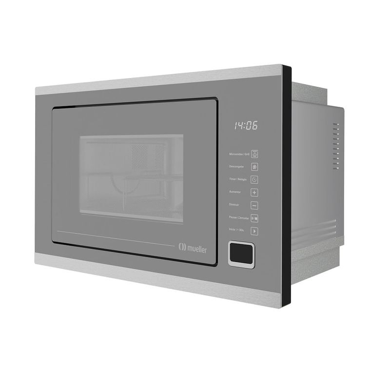 Micro-ondas-de-Embutir-Mueller-25-Litros-Inox-Espelhado-MMO0225G1---220-Volts