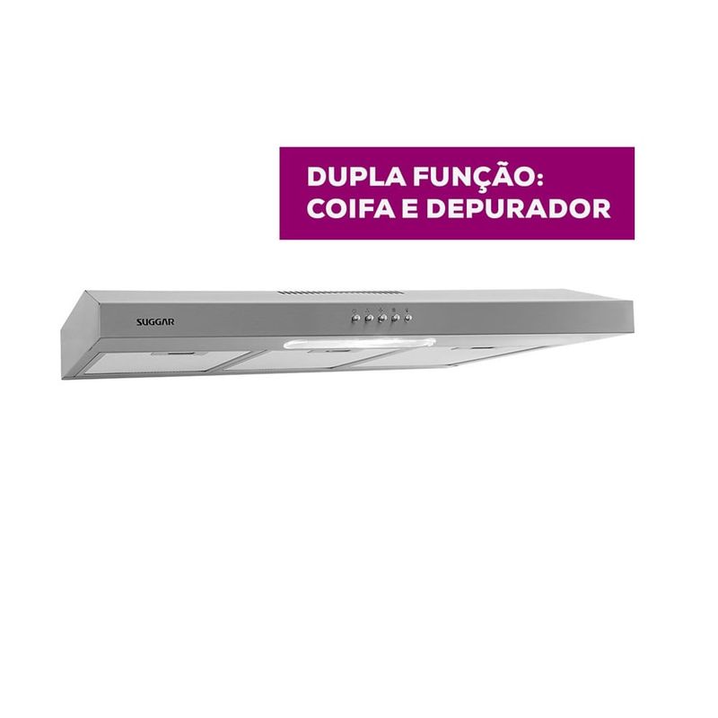 DepuradordeArSlimSuggar80cmInoxDPS182IX220Volts