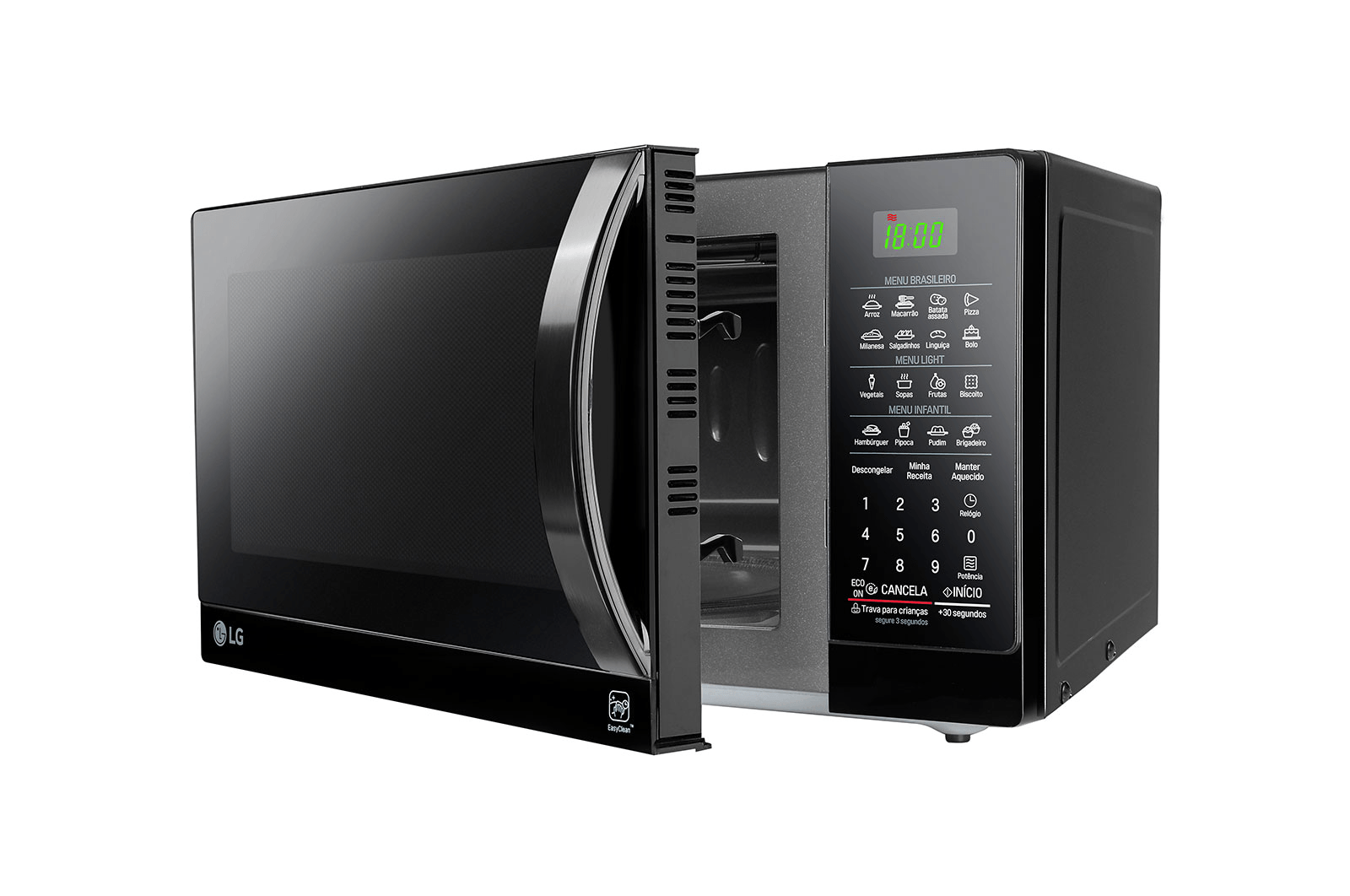 Micro-ondas-LG-30-Litros-Preto-com-Revestimento-EasyClean-MS3097AR-–-127-Volts