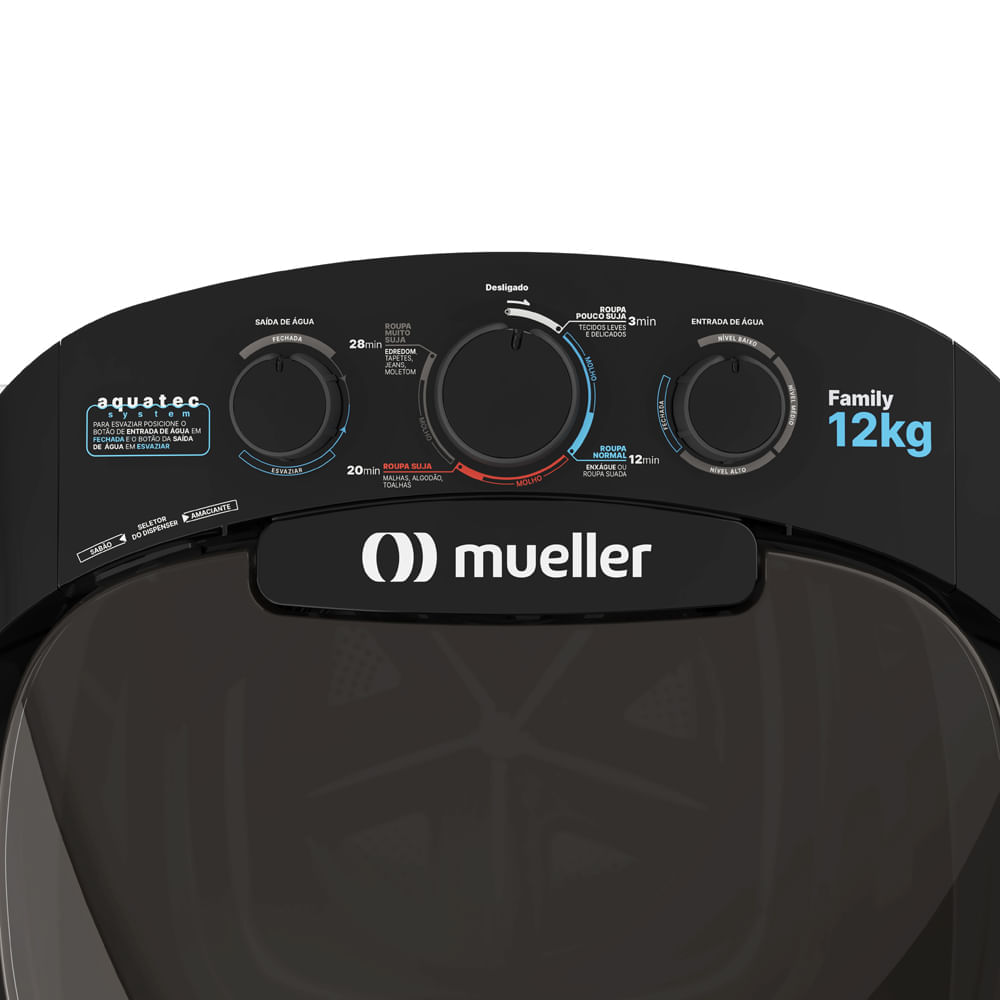 Lavadora-De-Roupas-Mueller-12kg-Family-Aquatec-Preta-–-220-Volts