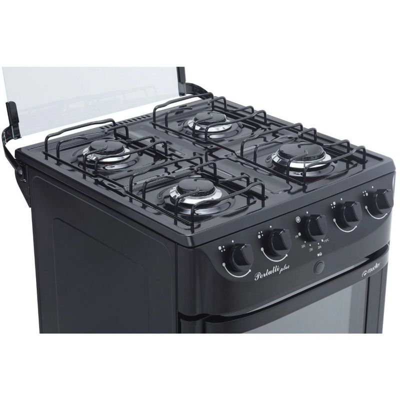 Fogao-de-piso-Mueller-4-Bocas-Preto-Pertutti-Plus---Bivolt-
