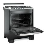 Fogao-Mueller-5-Bocas-Decorato-Gourmet-Preto-Fosco---Bivolt-