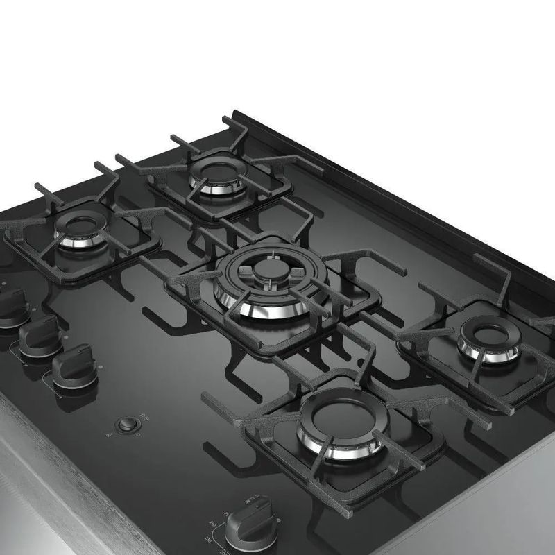 Fogao-De-Piso-Mueller-5-Bocas-Decorato-Vetro-Inox---Bivolt