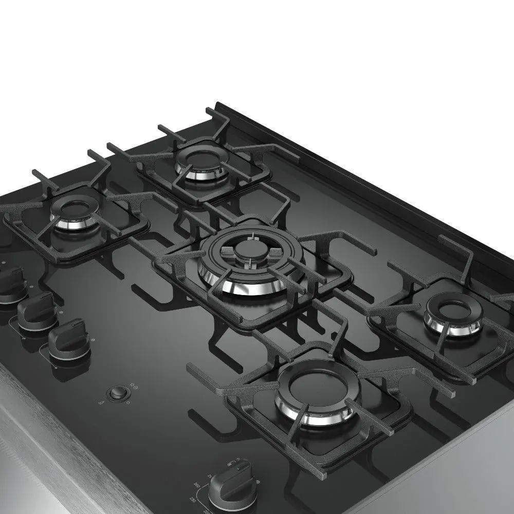 Fogao-De-Piso-Mueller-5-Bocas-Decorato-Vetro-Inox---Bivolt